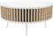 Table Ronda 90 White slatted Oak