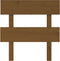 vidaXL - Hoofdbord - 78,5x3x81 - cm - massief - grenenhout - honingbruin