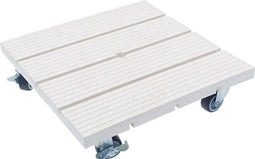 Plantentrolley - Plantenonderzetter - Voor binnen en buiten - draagvermogen tot 80 kg - Wit - 30x30cm