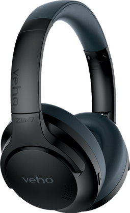 Veho ZB-7 - Draadloze Over-Ear Koptelefoon - ANC - Blauw/Zwart