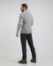 Life Line Marcel Sweater Knit Half Zip Heren Lichtgrijs Maat L