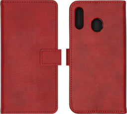 iMoshion Hoesje Geschikt voor Samsung Galaxy M20 Power Hoesje Met Pasjeshouder - iMoshion Luxe Bookcase - Rood