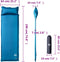 vidaXL - Kampeermatras - met - kussen - zelfopblazend - 1-persoons - turquoise
