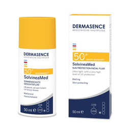Dermasence SolvineaMed - Zonnebrand gezicht SPF 50+ - Matterend effect - Parfumvrij