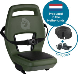 Qibbel Junior 6+ - Fietsstoeltje Achter Bagagedrager - Quick Connect - Magic Green