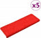 vidaXL - Trapmatten - 5 - st - 65x21x4 - cm - rood