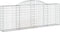 vidaXL - Schanskorven - 7 - st - gewelfd - 300x30x100/120 - cm - ijzer