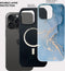 Lunso Geschikt voor iPhone 15 Pro Max Back cover hoesje magnetisch - Aciano Azul