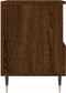 vidaXL - Nachtkastje - 40x35x50 - cm - bewerkt - hout - bruin - eikenkleur