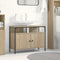 vidaXL - Badmeubel - in - Sonoma - Eik - 80x30x60 - cm - Gefabriceerd - Hout