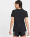 Nike Dri-FIT Crew - Sportshirt Dames - Korte mouwen - Zwart - Maat XL