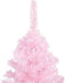 vidaXL - Kunstkerstboom - met - verlichting - en - kerstballen - 120 - cm - PVC - roze