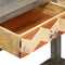 vidaXL - Wandtafel - 86x30x76 - cm - massief - mangohout - grijs
