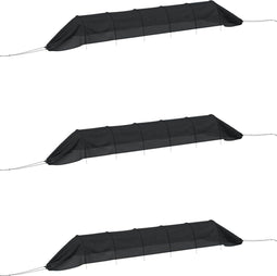 vidaXL - Kweektunnels - 3 - st - staal - en - polyetheen - zwart