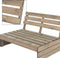 Pro Garden Tuinbank - Palletbank - 2-zits - Grey Wash