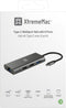 XtremeMac XWH-HUB8-13 - Type-C Hub - 8 poorten met 4K HDMI en USB 3.0 - Apple Silver