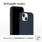Accezz iPhone 15 - Liquid Silicone Backcover met MagSafe - Donkerblauw