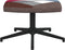 vidaXL Relaxstoel met voetenbank patchwork stof