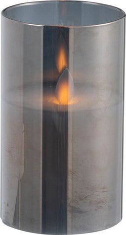 J-Line lamp Blinkend - glas - grijs - small - LED lichtjes