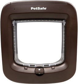 PetSafe Staywell Microchip Kattenluik - Tot 8 kg - 4 sluitposities - Bruin