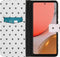 iMoshion Hoesje Geschikt voor Samsung Galaxy A72 Hoesje Met Pasjeshouder - iMoshion Design Softcase Bookcase - Wit / Zwart / Hearts Allover White