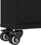 vidaXL - Smalle - Opbergtrolley - Zwart - Eiken - 48x13x68 - cm - Gelaagd - Hout