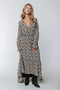 Colourful Rebel - Penny Paisley Flower Ruffle Maxi Dress - A-lijn jurk - M