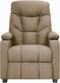 vidaXL Leunstoel stof taupe