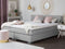 ADMIRAL - Boxspringbed - Lichtgrijs - 140 x 200 cm - Polyester