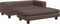vidaXL - Hondenmand - met - verlengstuk - 100x50x30 - cm - kunstleer - bruin