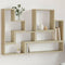 vidaXL - Wandschap - 96x12x64 - cm - bewerkt - hout - sonoma - eikenkleurig