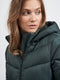 Vila Viadaya - Halflange jas - Afritsbare capuchon - Darkest Spruce Dames Maat 44