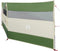 vidaXL - Windscherm - camping - waterdicht - 508x130 - cm - groen