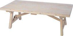 Riverdale bijzettafel pine rechthoek antiek wit 120 x 40 cm
