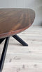 Old Inn - Eettafel Mango walnoot Deens ovaal 240x110cm met spinpoot