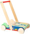Small Foot Move It! - Houten Loopwagen 28-delig - Motorische ontwikkeling - Kleur: Blank