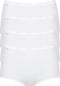 sloggi Basic+ - Dames Maxi slip - Extra zachte naden - Wit (4-pack)