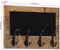 vidaXL - Wandkapstokken - 2 - st - met - 4 - haken - massief - mangohout