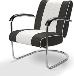 Bel Air Retro Loungestoel LC-01 Zwart