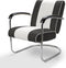Bel Air Retro Loungestoel LC-01 Zwart