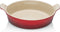 Le Creuset - Aardewerken - Ovenschaal - 24 cm / 6.3 cm Hoog - Rond - Kersenrood