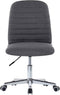 vidaXL - Eetkamerstoelen - 2 - st - stof - donkergrijs