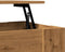 vidaXL - Salontafel - 101x49x52 - cm - bewerkt - hout - artisanaal - eikenkleur