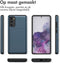 imoshion Hoesje Geschikt voor Samsung Galaxy S20 FE Hoesje - Ruimte voor 2 pasjes - imoshion Backcover met pasjeshouder - Donkerblauw