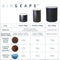 Planetary Design Airscape - Voorraadpot - Vacuümdeksel - 1 Kilo - Mat Zwart