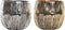 Middenstuk DKD Home Decor Zilverkleurig Gouden Modern 20 x 20 x 19 cm (2 Stuks)