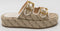GUESS Ramon 2 - Dames Slippers - All-over logo print met gespen - Beige