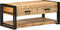 vidaXL - Salontafel - 90x50x38 - cm - massief - ruw - mangohout