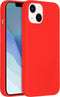 Accezz Hoesje Siliconen Geschikt voor iPhone 14 - Accezz Liquid Silicone Backcover met Geschikt voor MagSafe - Rood