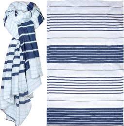 KATOENEN FOULARD JOHANNA GESTREEPT - BATELA